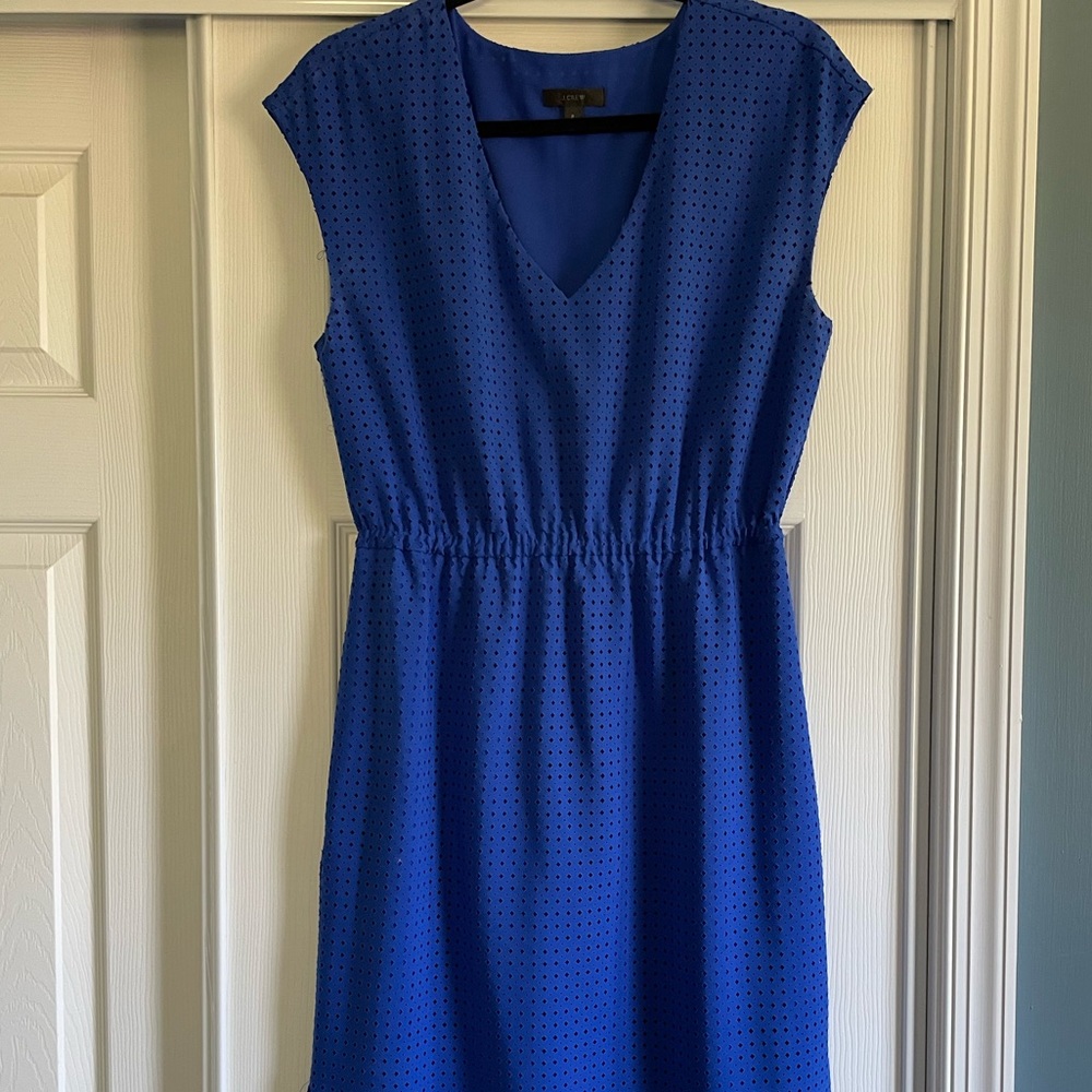 J Crew Eyelet Midi Dress